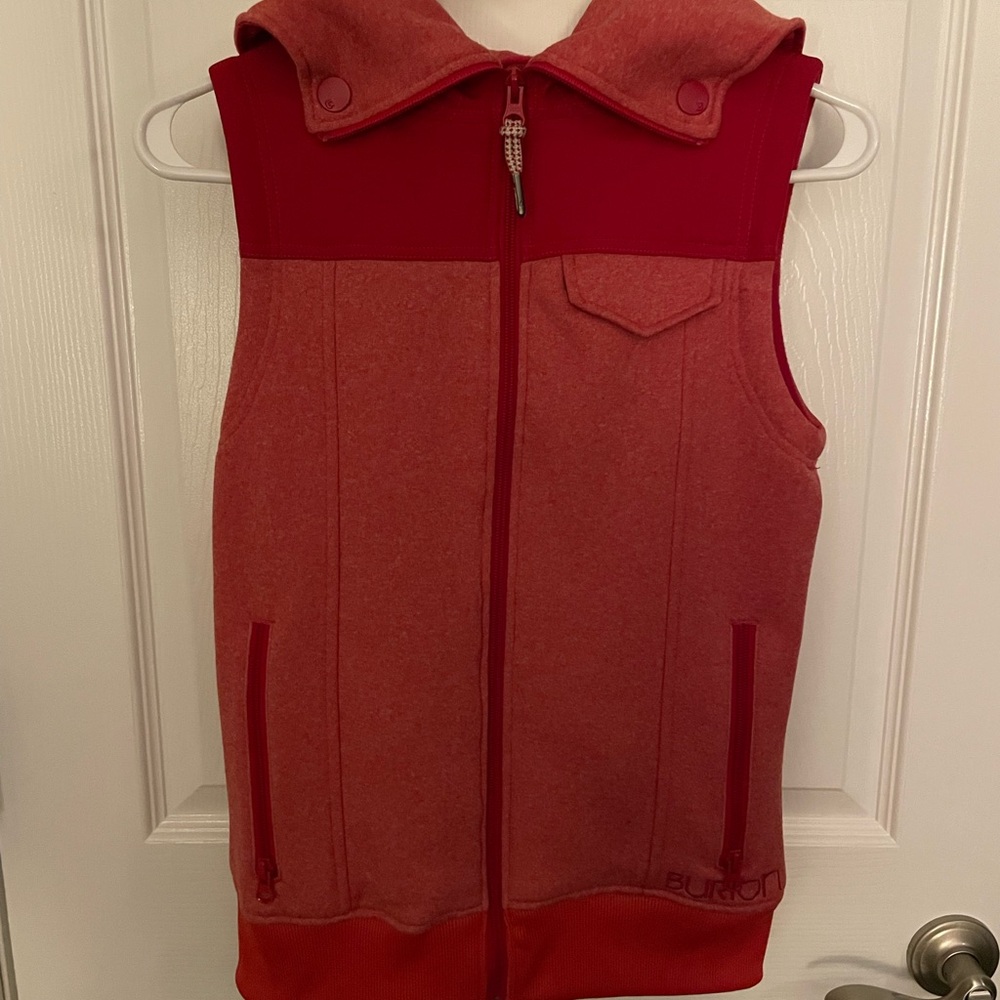 Burton Red Hooded Vest